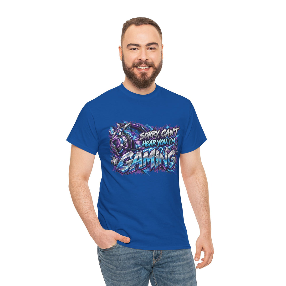 Gaming “Sorry, Can’t Hear You, I’m Gaming” Graphic T-Shirt