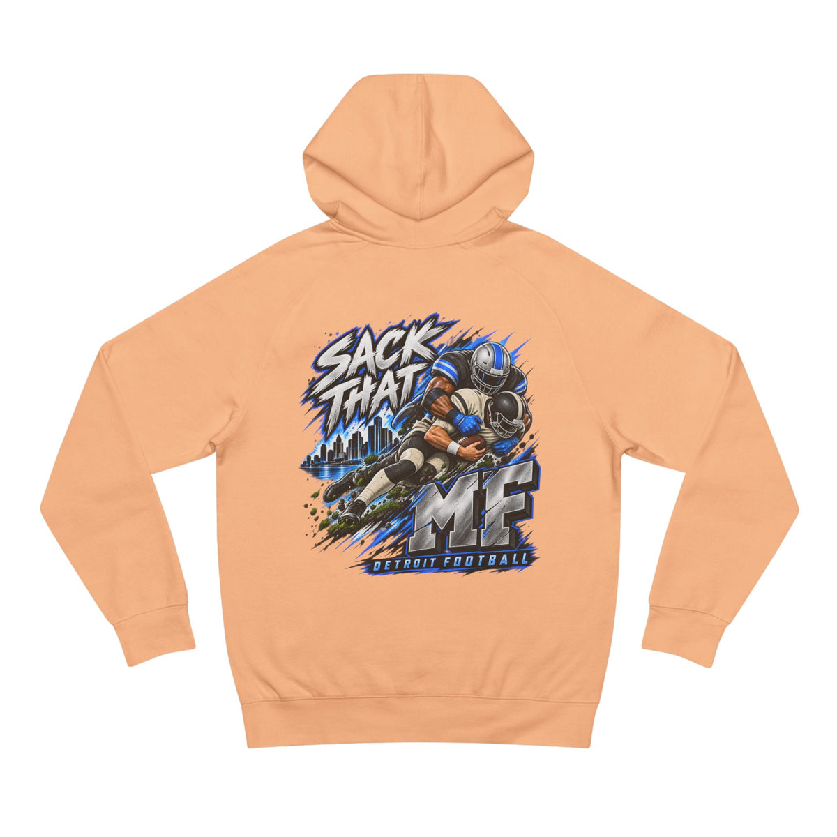 Detroit Motor City Grit & Sack That MF Football Hoodie