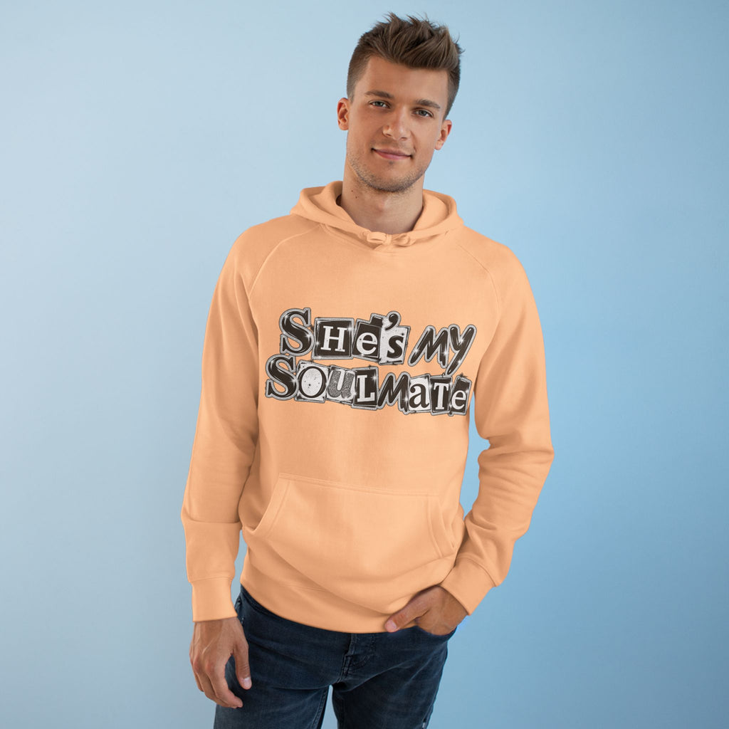 She's My Soulmate  Couples Romantic  Quote Hoodie