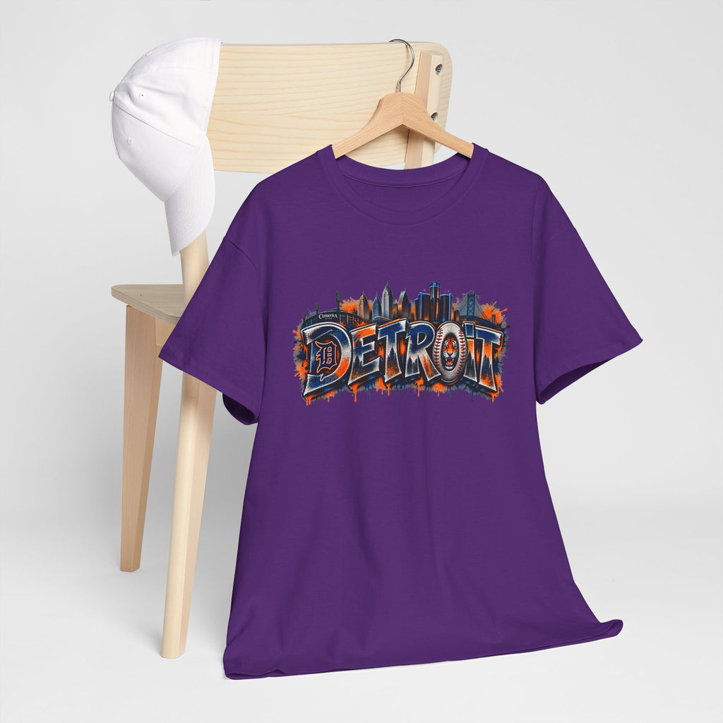 Detroit skyline graffiti T-Shirt | city skyline tee, urban street art