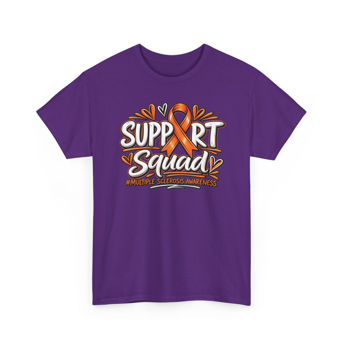 Multiple Sclerosis Squad Tee | Orange Awareness Ribbon, Leukemia Awareness