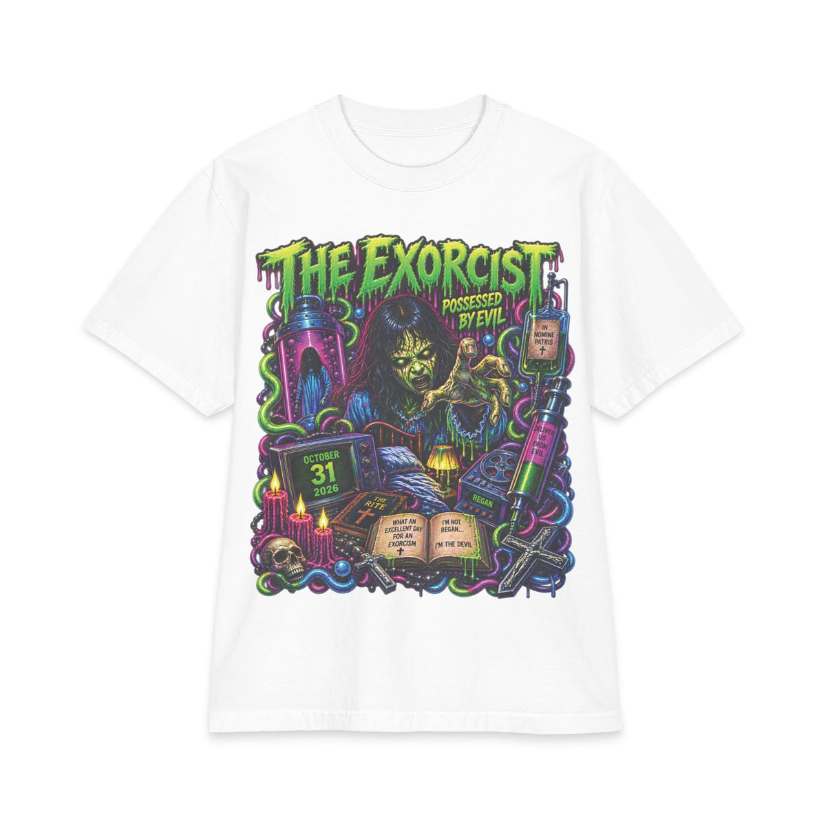 The Exorcist graphic tee | Horror movie art T-Shirt