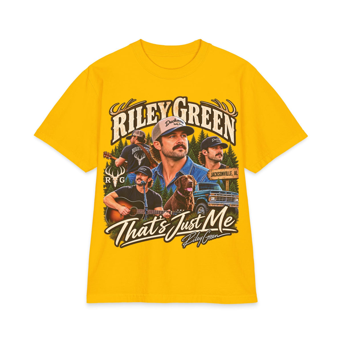Riley Green Collage That's Just Me T-Shirt | Country Music Tee