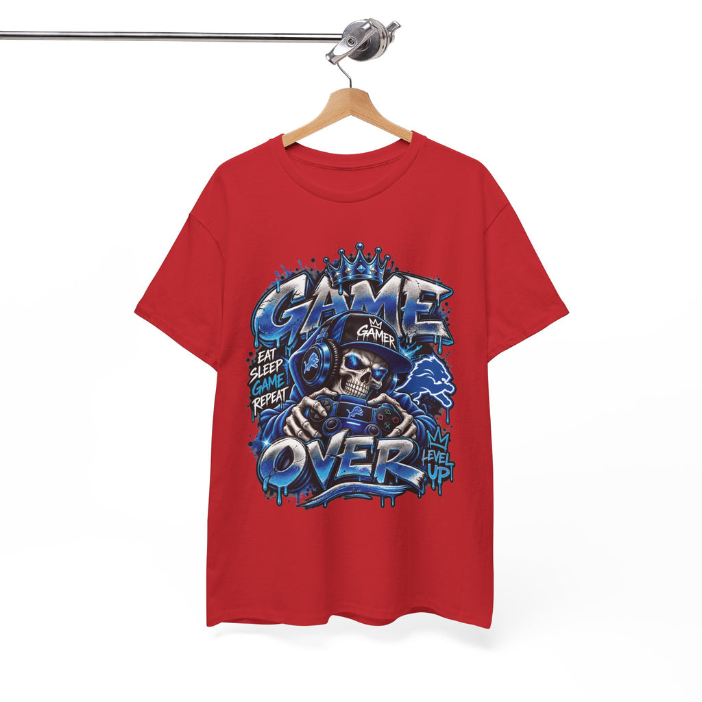 Game Over Skull Gamer Tee | Video Game Controller Graphic Shirt