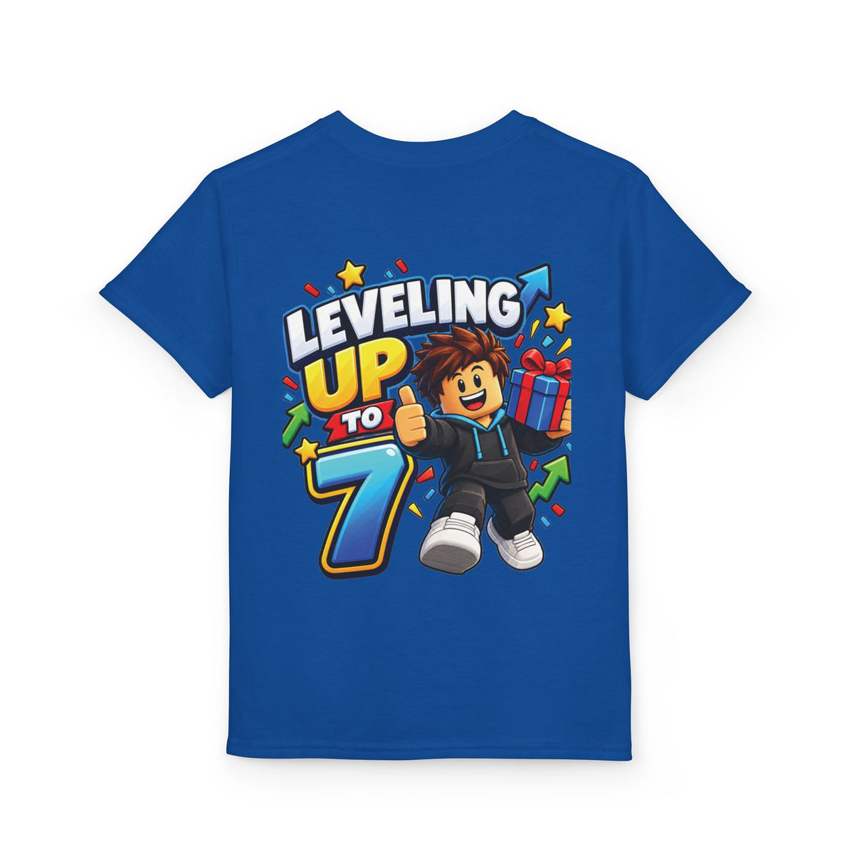 Roblox Birthday Leveling Up to 7 Youth T-Shirt