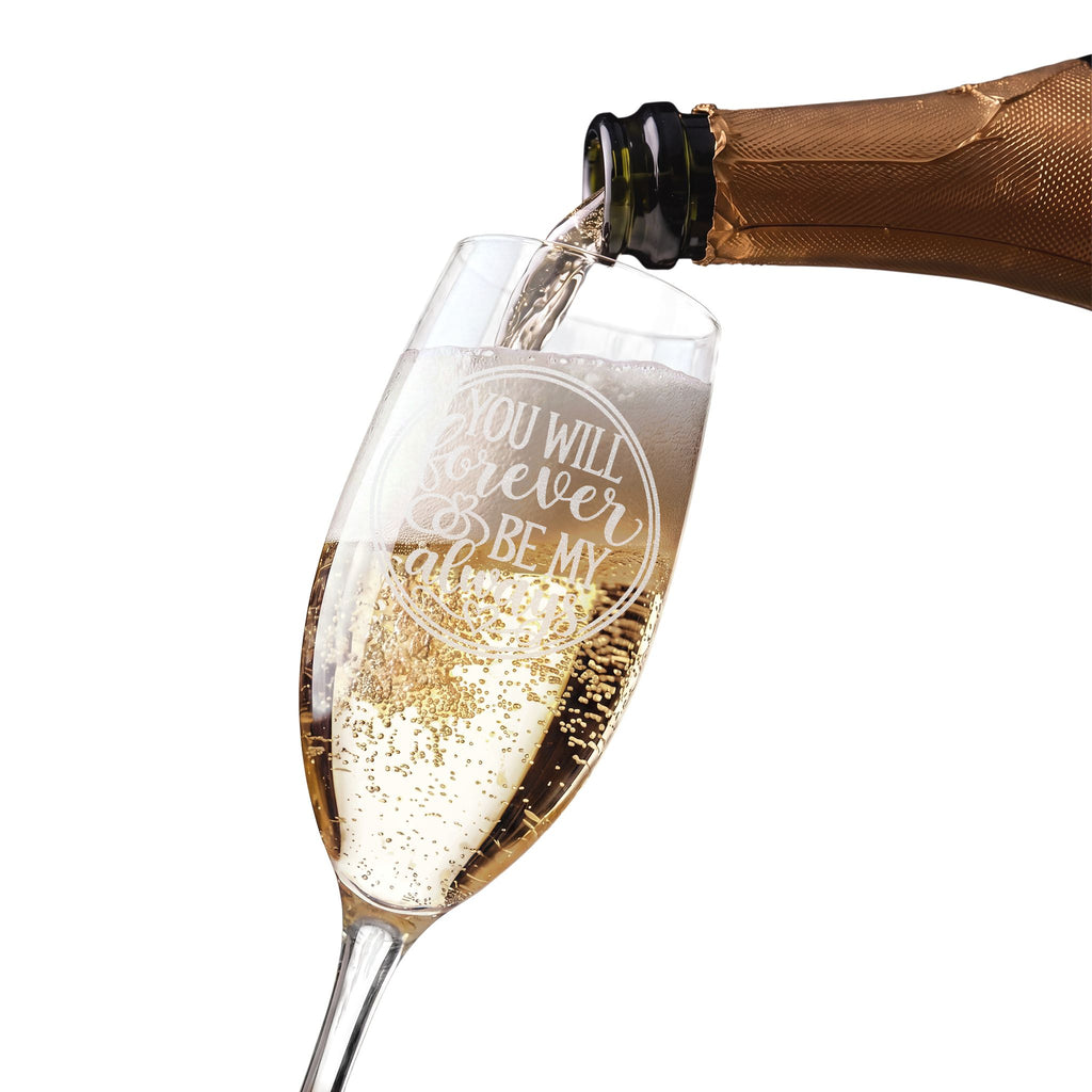 Engraved Champagne Flute, 8oz | Personalized Engraving Option