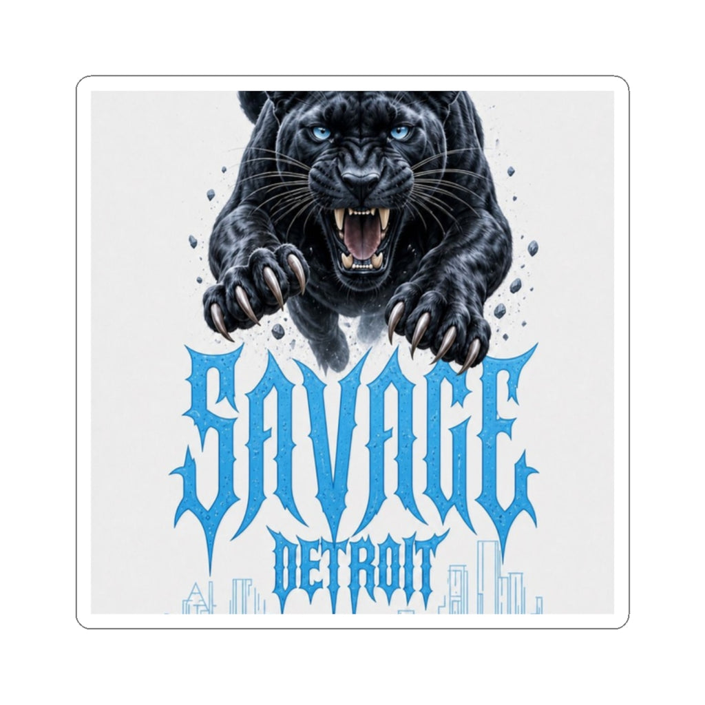 Savage Detroit Panther Kiss-Cut Sticker | Black Panther, Urban City