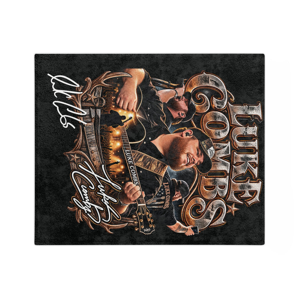 Combs Country Concert Collage Velveteen Blanket | Country Music Throw