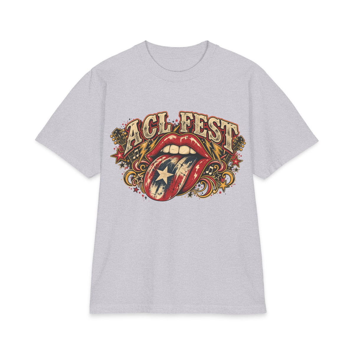 ACL Fest tongue logo T-Shirt | music festival lineup back print