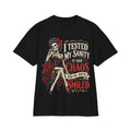 Skeleton Pinup with Roses shirt | I tested my sanity it said chaos and we both smiled T-Shirt