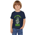 Stay Spooky Bruh toddler t-shirt | Skeleton hand graphic, Halloween kids top