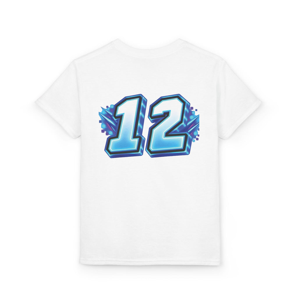 Fortnite Birthday Battle Begins Youth T-Shirt – Custom Number 12