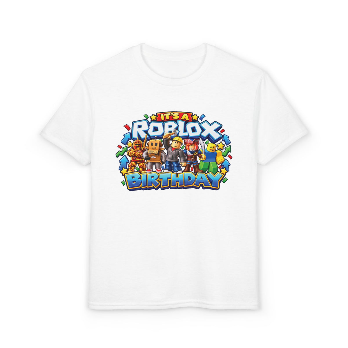Roblox Birthday Leveling Up to 7 Youth T-Shirt