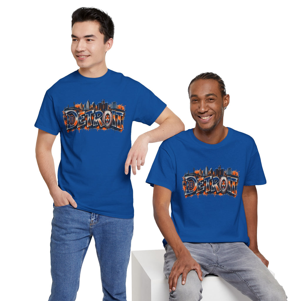 Detroit skyline graffiti T-Shirt | city skyline tee, urban street art