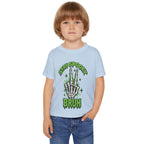 Stay Spooky Bruh toddler t-shirt | Skeleton hand graphic, Halloween kids top