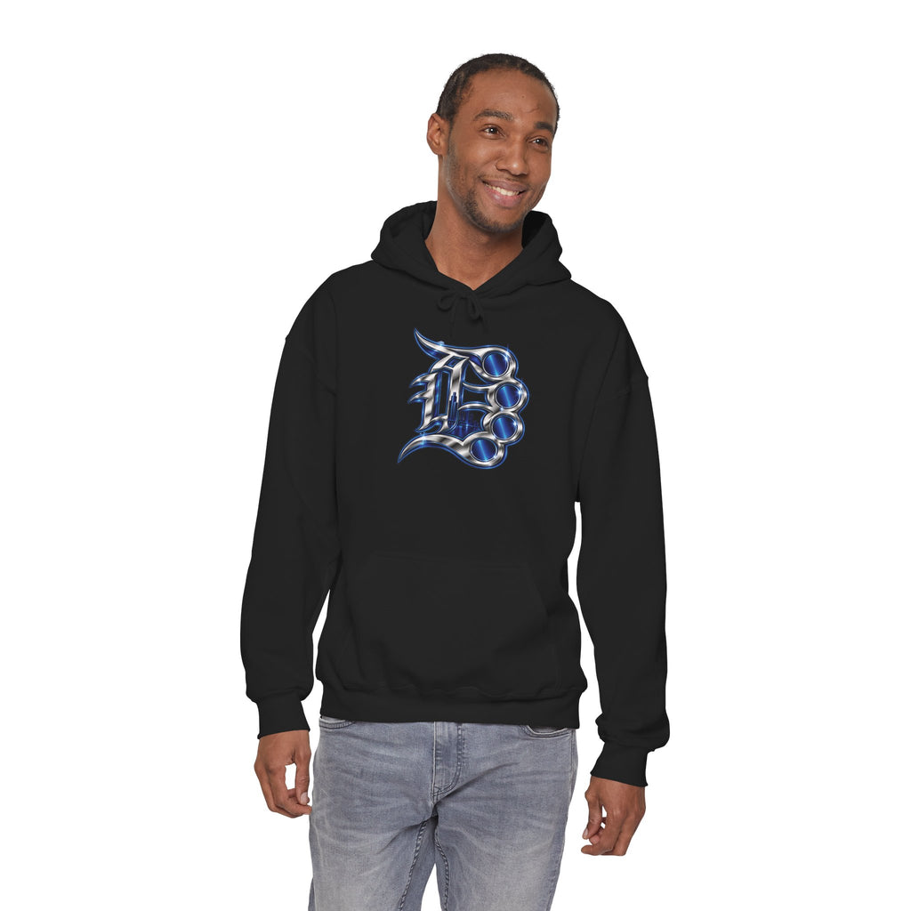 Detroit 313 Drip Skyline Hoodie | Graffiti Letter B Chest Design