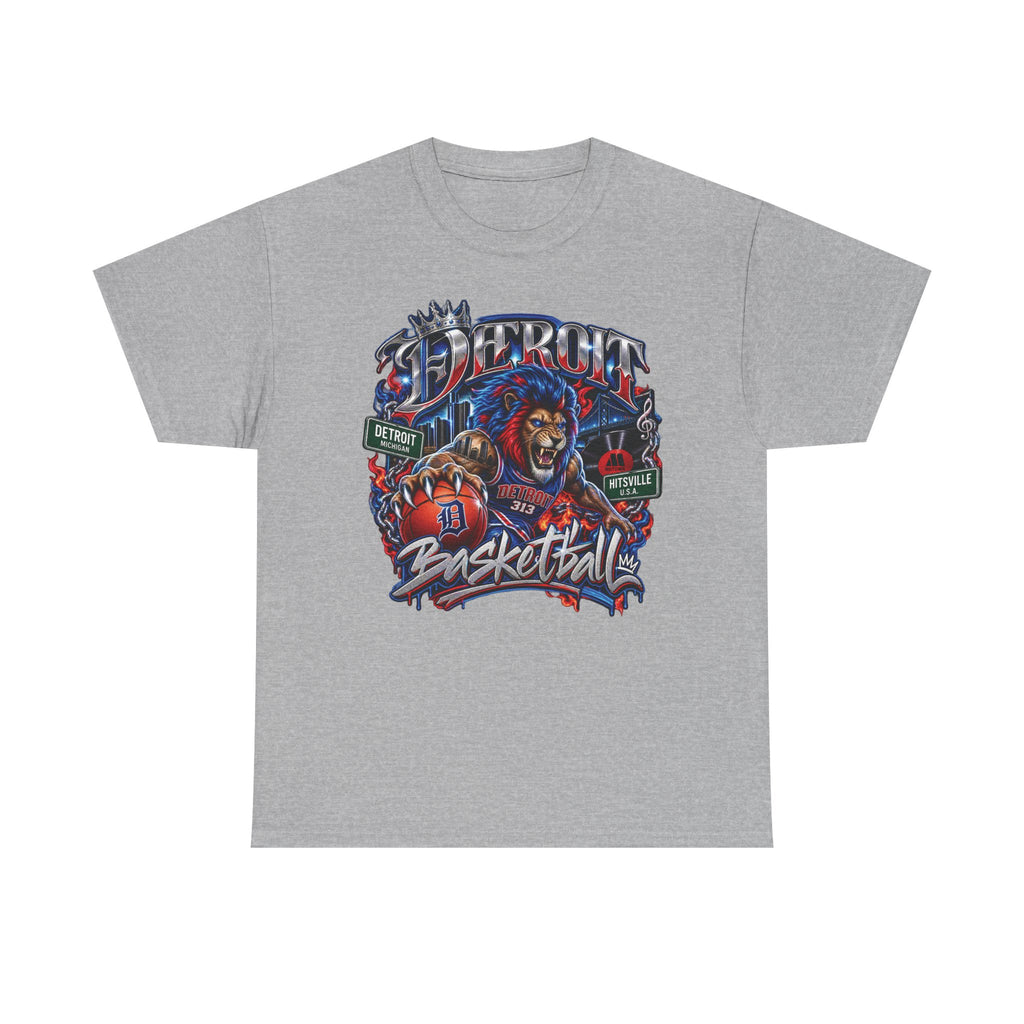 Detroit Basketball Tee | Motor City D Logo Shirt, Basketball Graphic