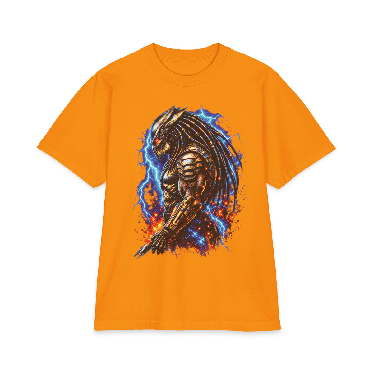 Armored Predator Illustration T-Shirt | Sci-Fi Monster Graphic