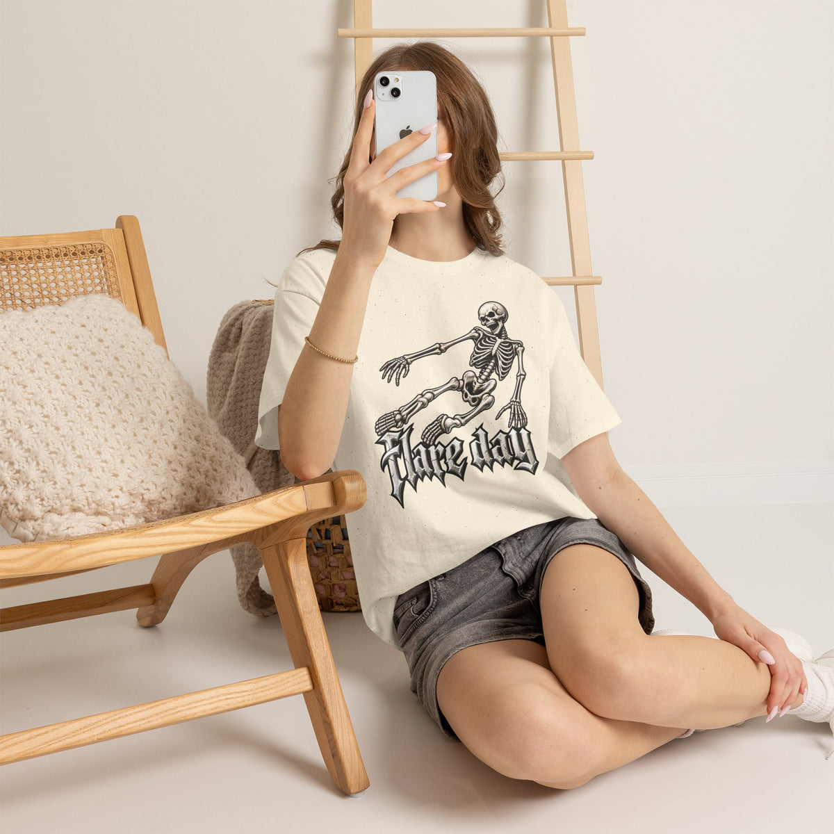 Fair Day Multiple Sclerosis Awareness Skeleton Tee | Skate Skull Graphic T-Shirt