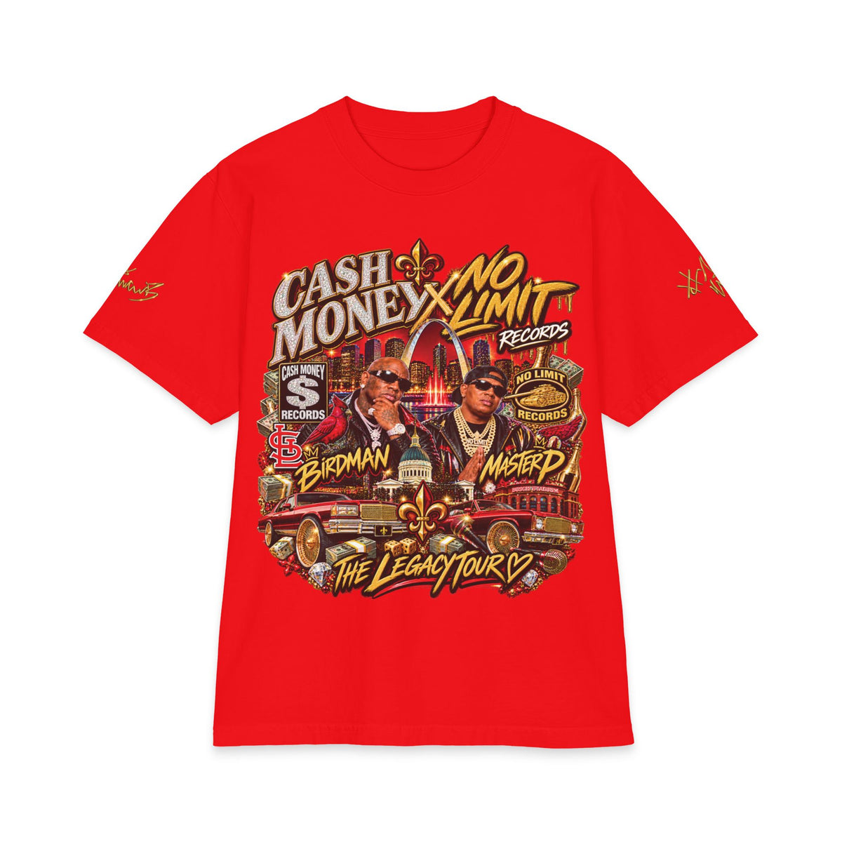 Cash Money No Limit Tour T-Shirt | Vintage Hip Hop Concert Tee