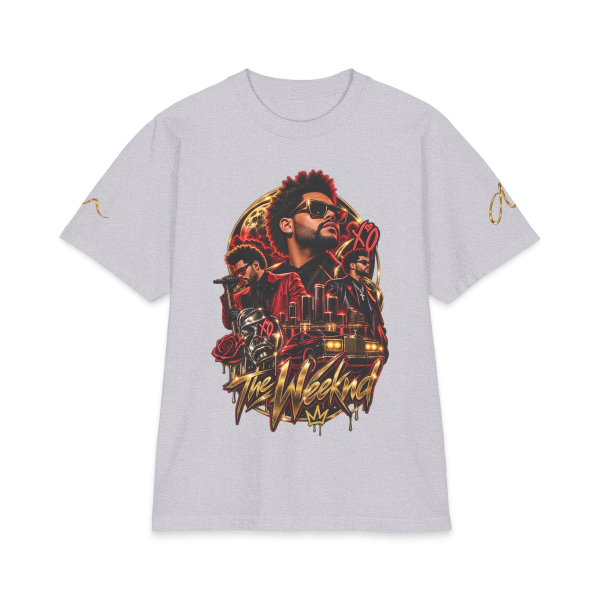 Weeknd Portrait XO Heart T-Shirt | Music Artist Graphic Tee