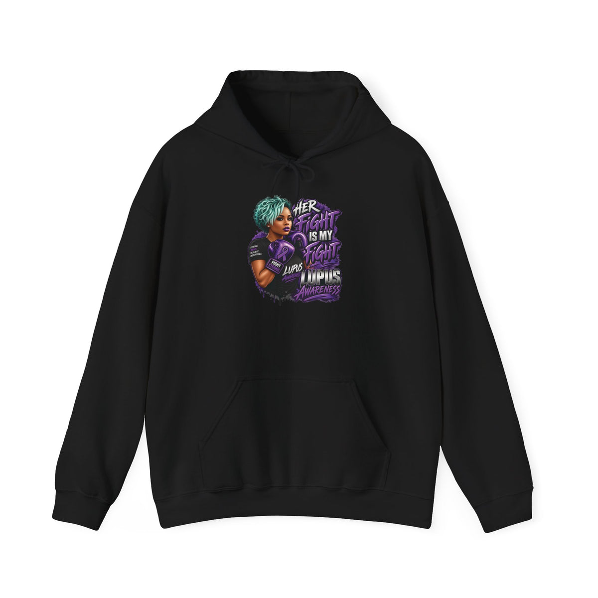 Her Fight Is My Fight hoodie | Lupus Awareness, Fighter Illustration