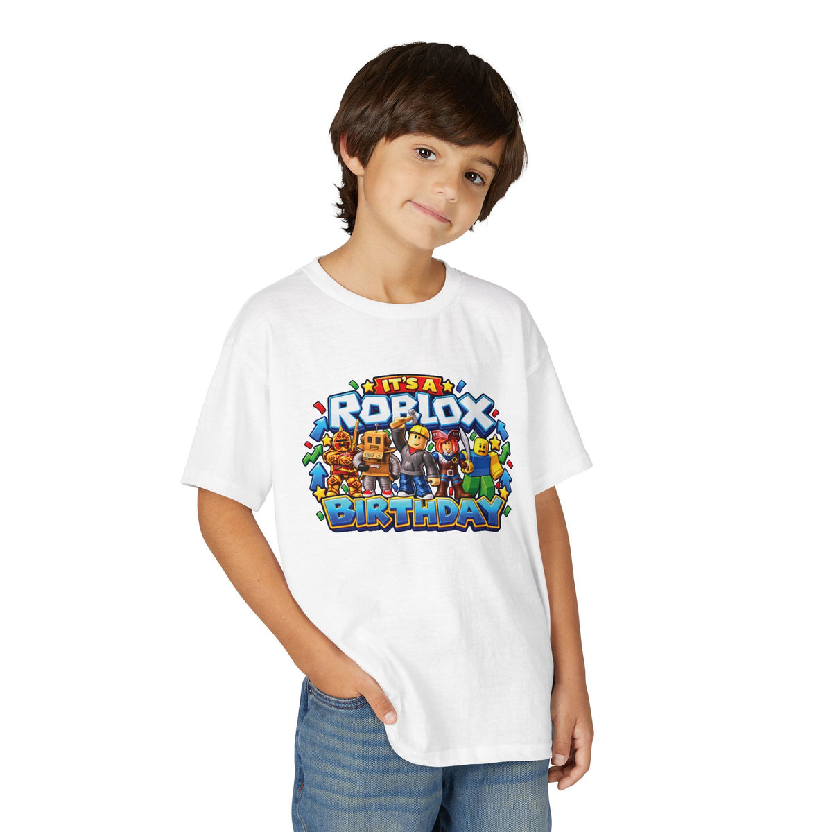 Youth Roblox Birthday T-Shirt – Leveling Up to 12