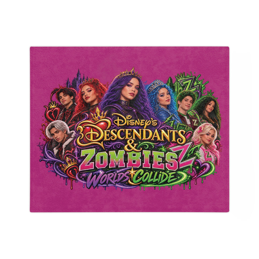 Descendants & Zombies Worlds Collide Blanket | Velveteen Microfiber