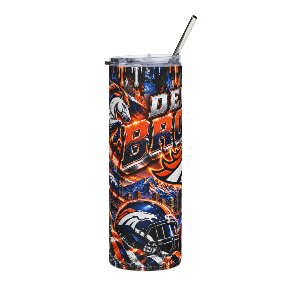 Denver Broncos Logo Tumbler | 20oz Stainless Steel Travel Cup