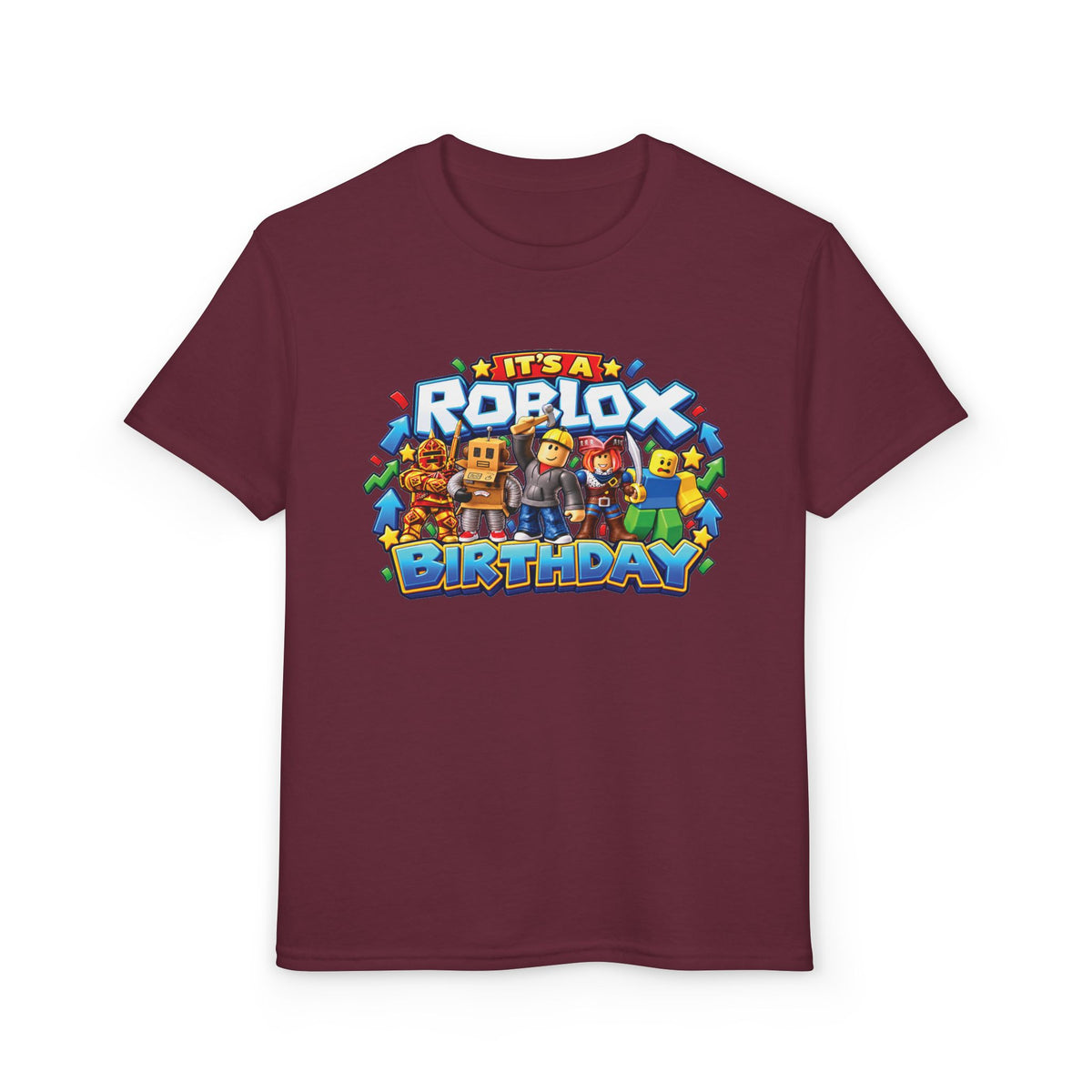 Roblox Birthday Leveling Up to 7 Youth T-Shirt