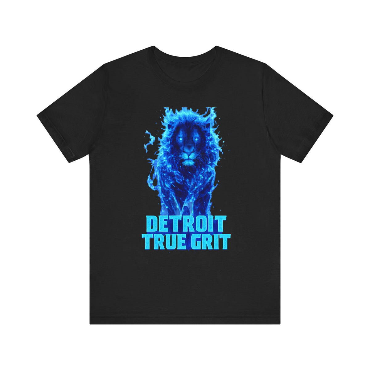 Blue Lion Detroit True Grit T-Shirt | City Pride, Athletic Graphic
