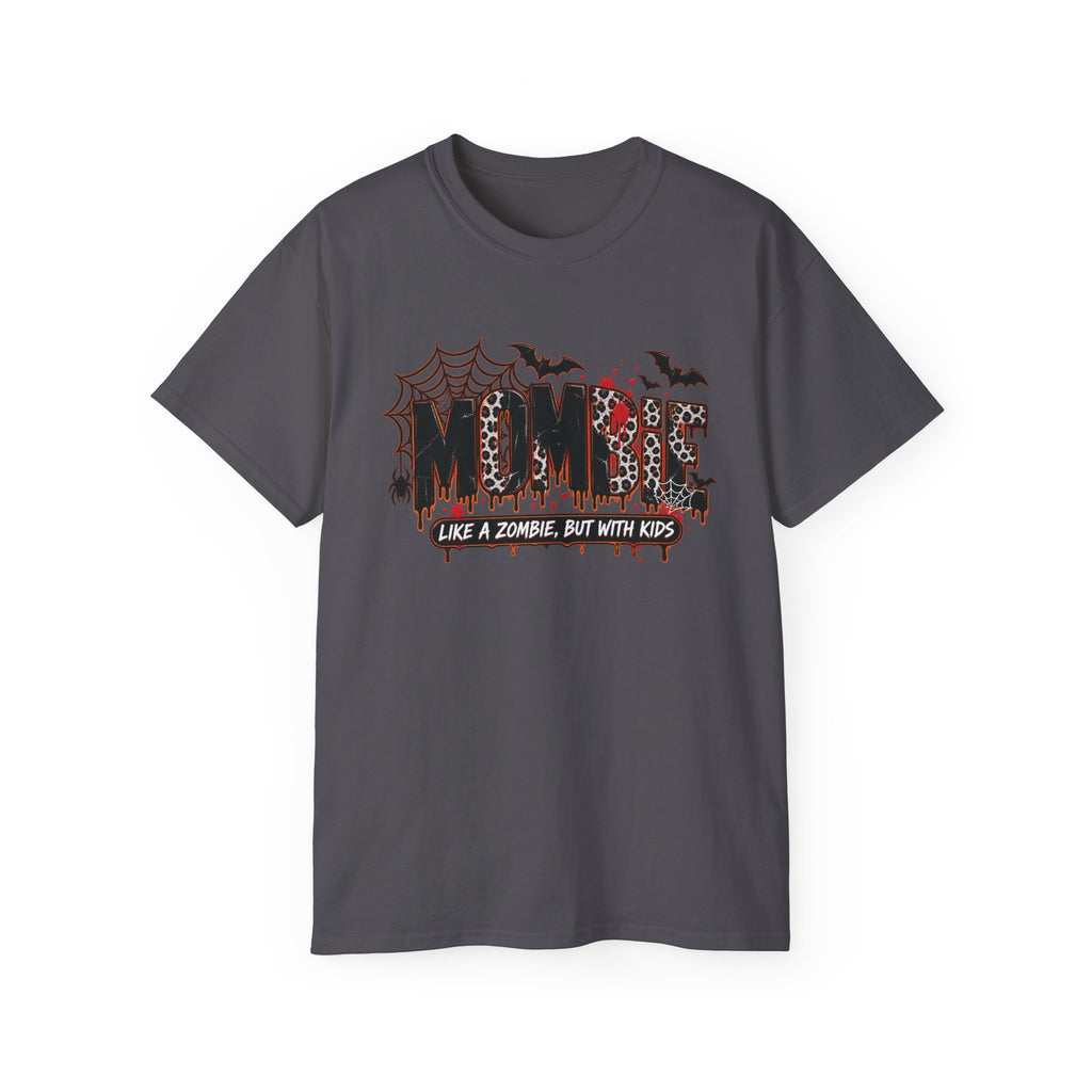 Zombie Mom tee | Halloween spiderweb bats mommy shirt
