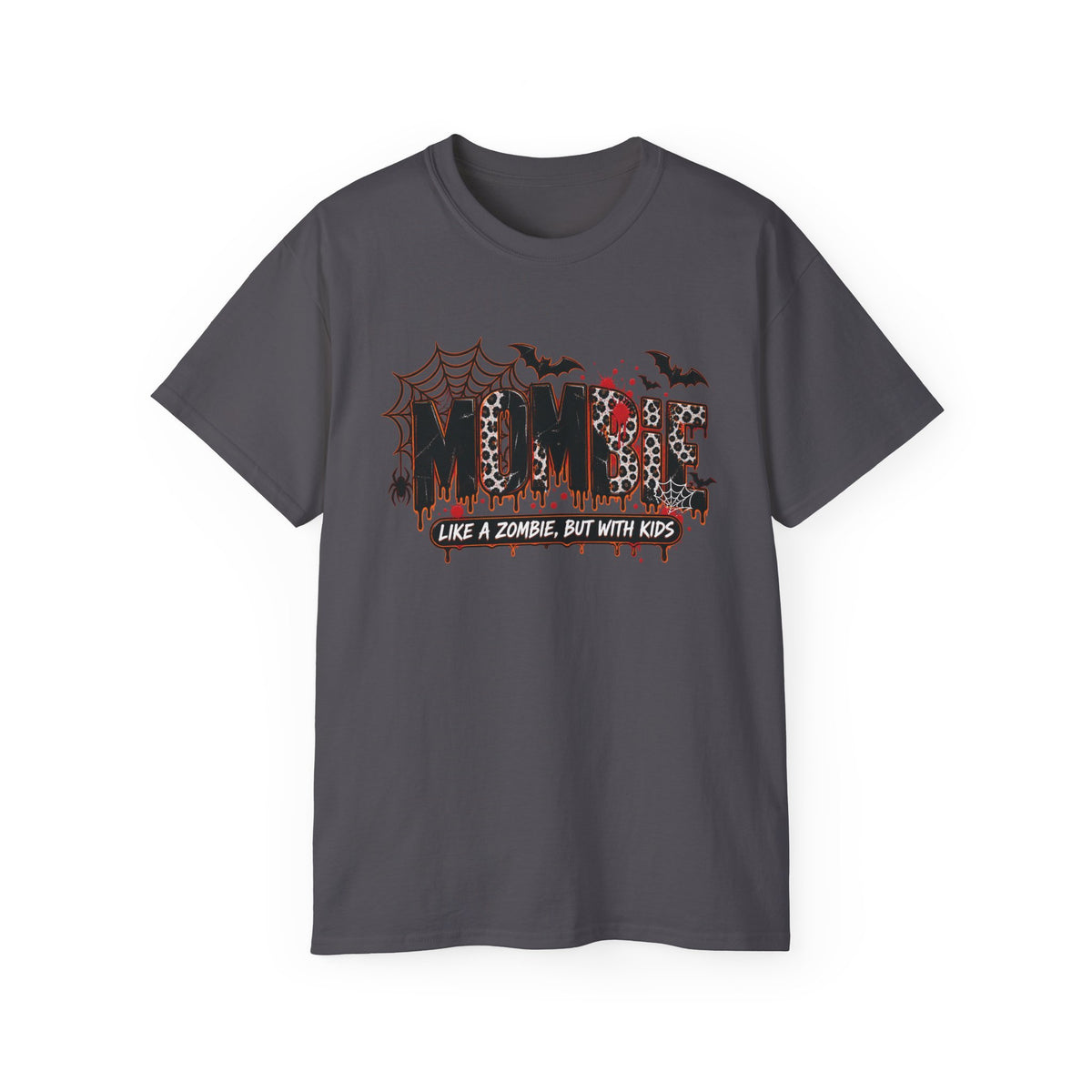 Zombie Mom tee | Halloween spiderweb bats mommy shirt