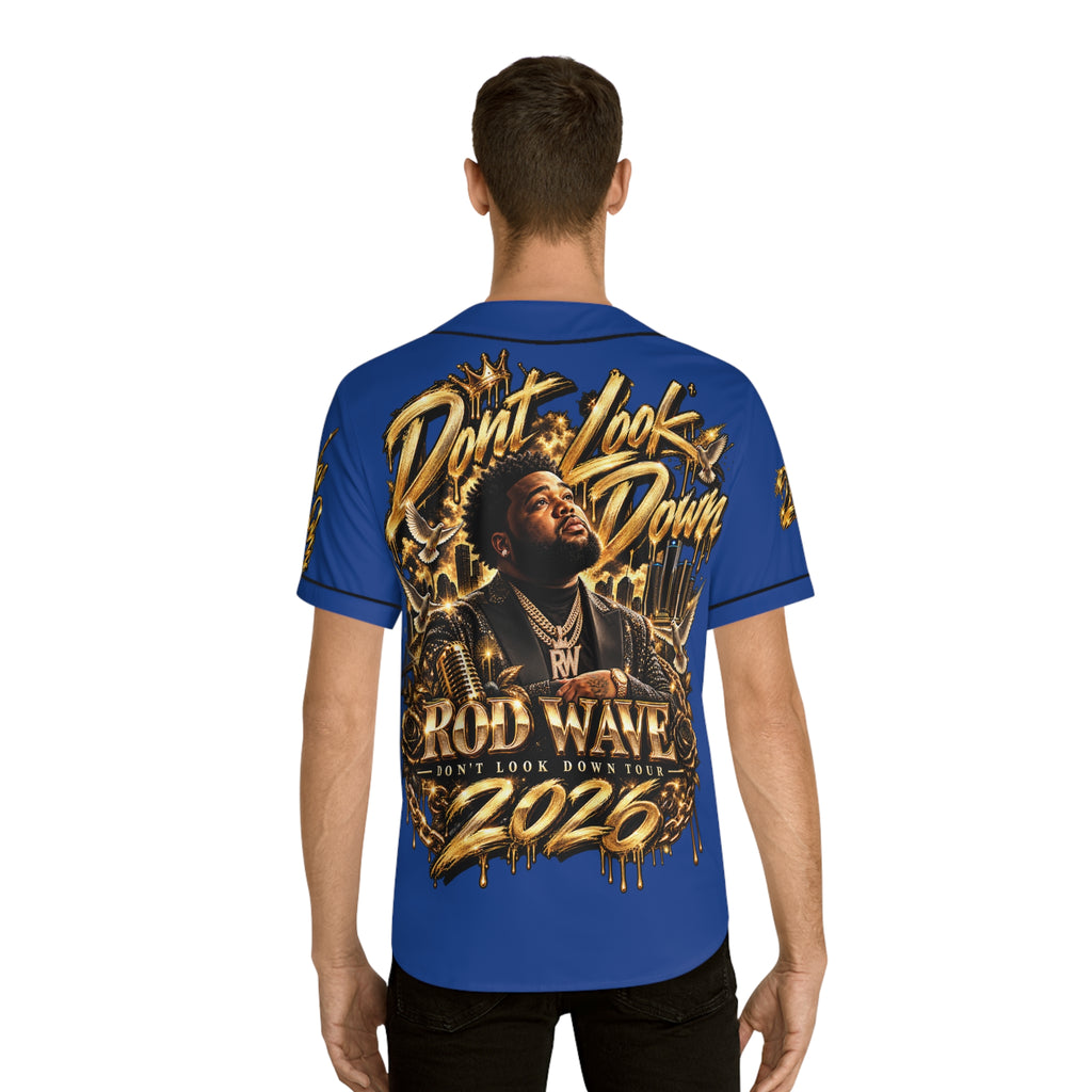 Rod Wave Portrait Don't Look Down Tour Baseball Jersey | Jersey