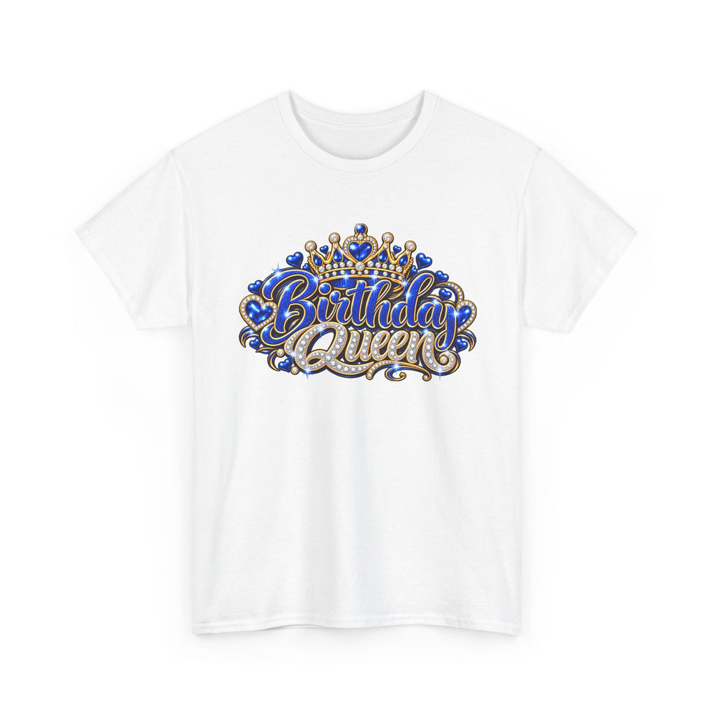 Birthday Blue Queen Crown Graphic Tee
