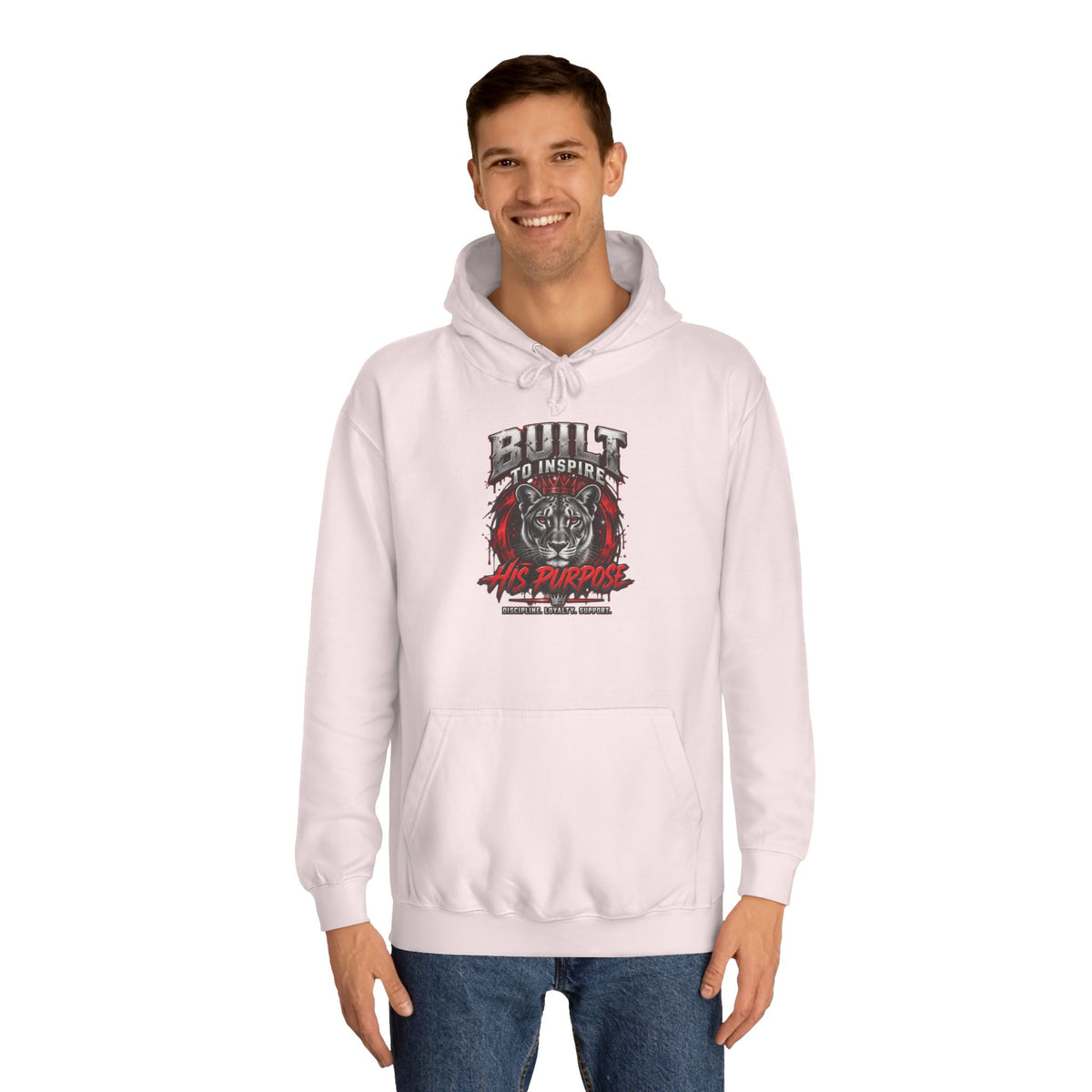 Built ro Inspire his Purpose Couples Graphic Hoodie