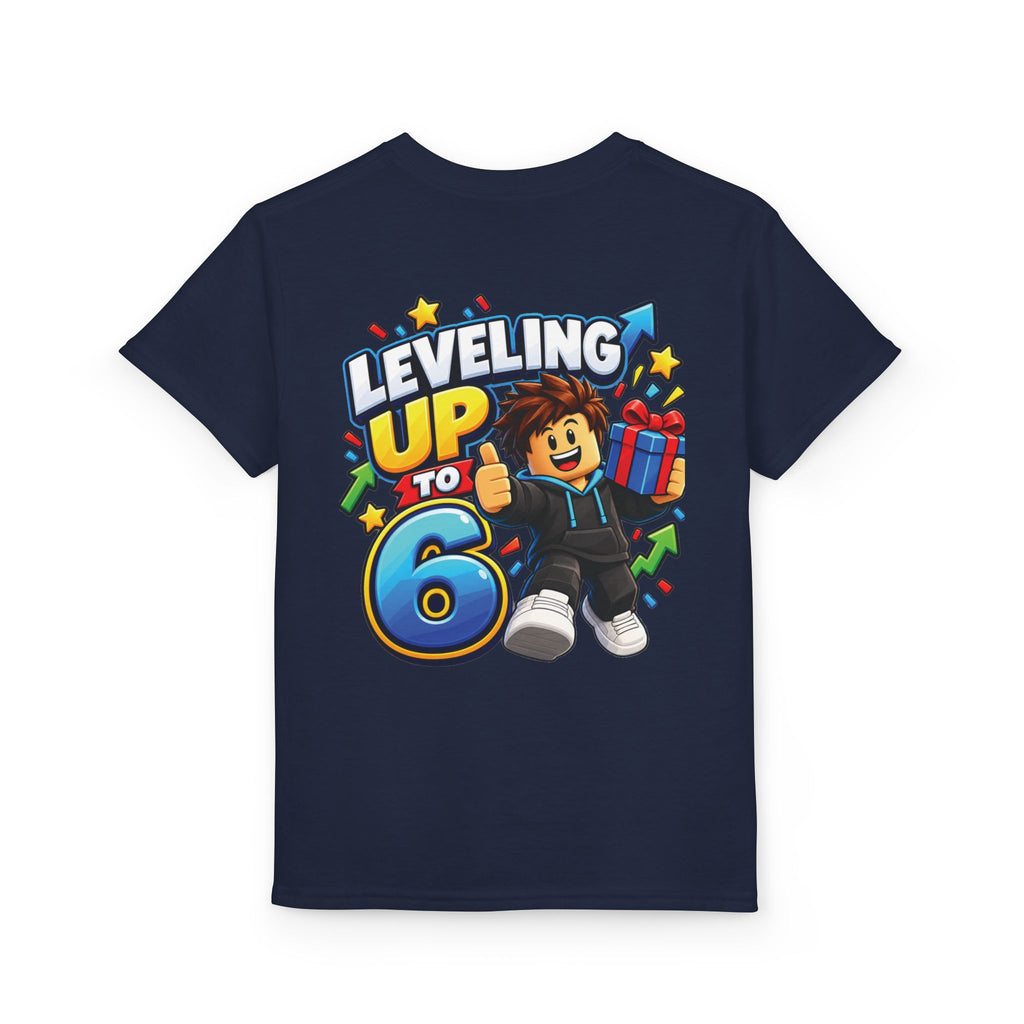 Roblox Birthday Leveling Up to 6 Youth T-Shirt