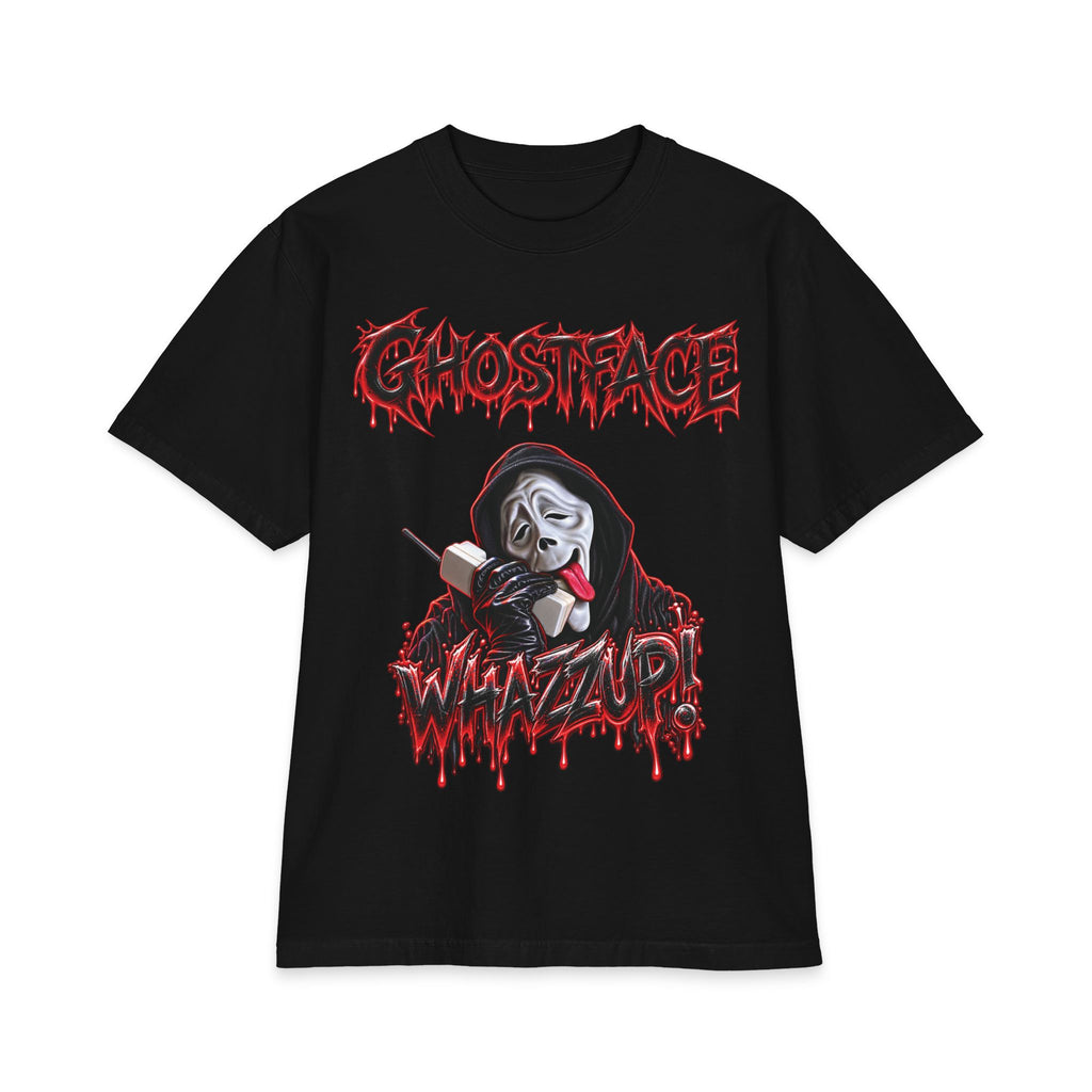 Ghostface Whatzup T-Shirt | Horror Mask Graphic Tee