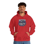 Detroit Grit graphic Hoodie | Motor City skyline, industrial vintage design