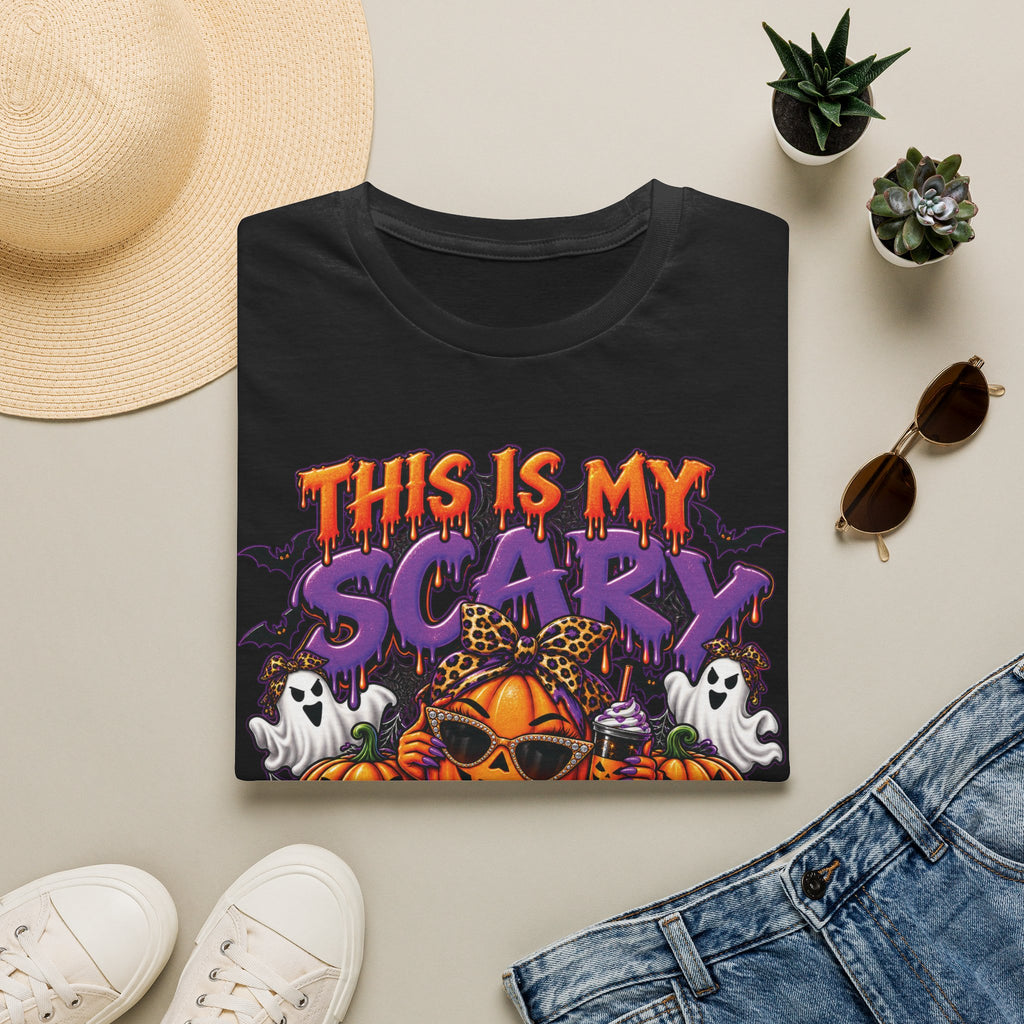 This Is My Scary Mama Costume T-Shirt | Halloween Pumpkin Ghosts Bats
