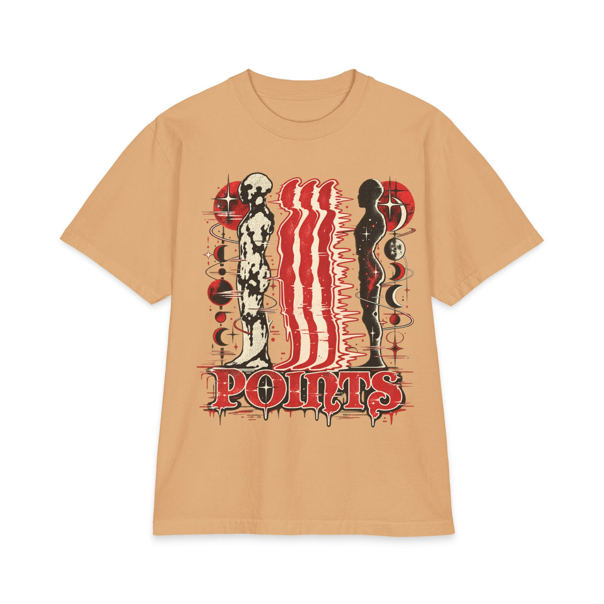Three Points Tour Graphic Short Sleeve | Band Tee, Red Black Vintage