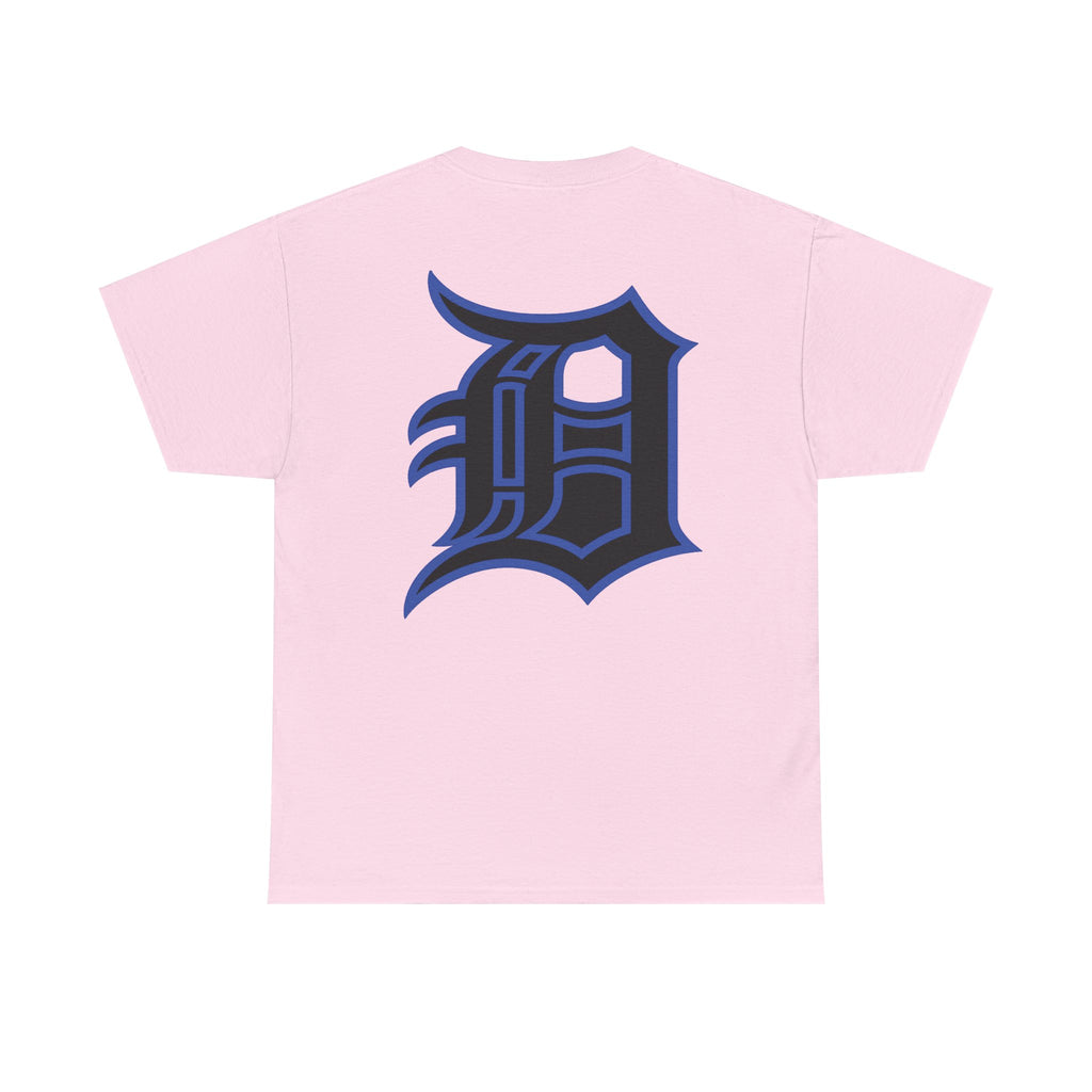 Detroit Basketball Lion Graphic Tee | Motor City D Old English Logo