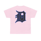 Detroit Basketball Lion Graphic Tee | Motor City D Old English Logo