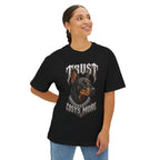 Trust Costs More Doberman Tee | Doberman Portrait, Gothic Text