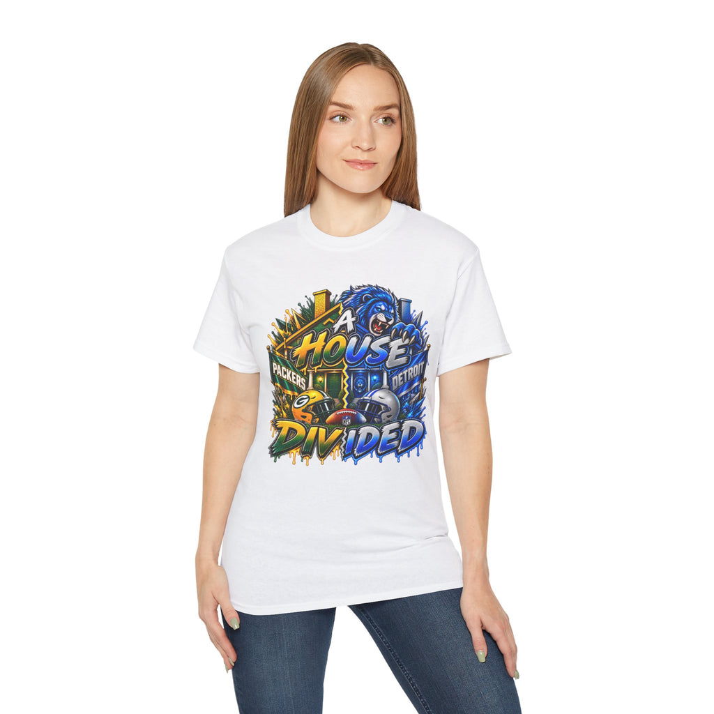 A House Divided Detroit vs Green Bay T-Shirt | Football Rivalry Tee