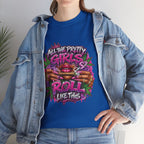 All The Pretty Girls Roll Like This T-Shirt | Pink Graffiti Cannabis Hands Design