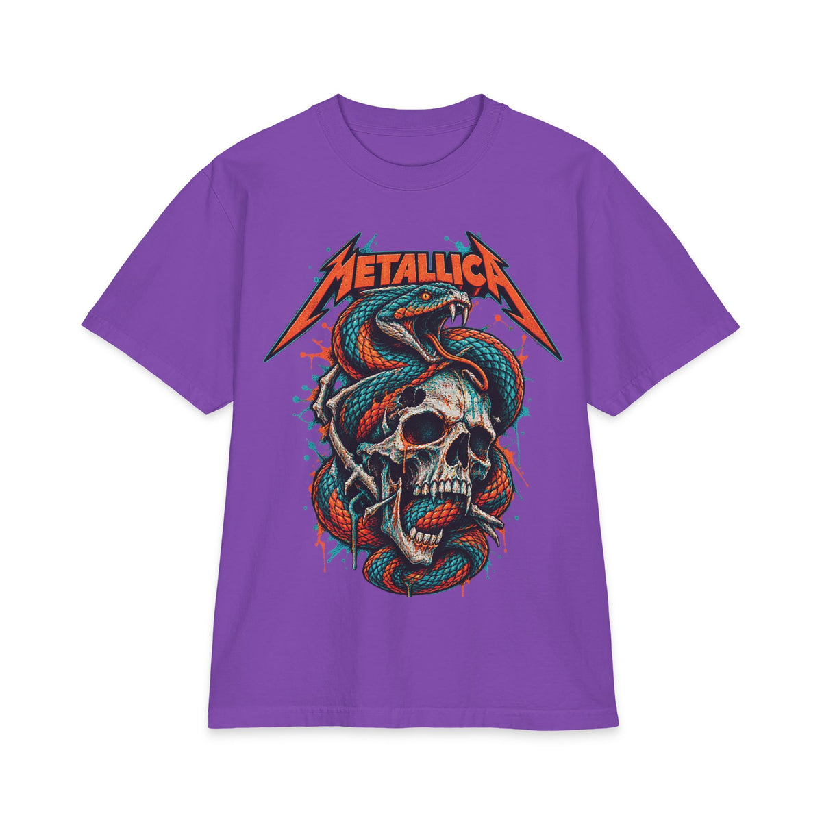 Metallica Snake and Skull T-Shirt | Band Graphic Tee