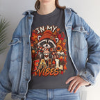 Cozy Raccoon Fall Vibes T-Shirt | Autumn Pumpkin Leaves Tee