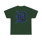 Detroit Basketball Lion Graphic Tee | Motor City D Old English Logo