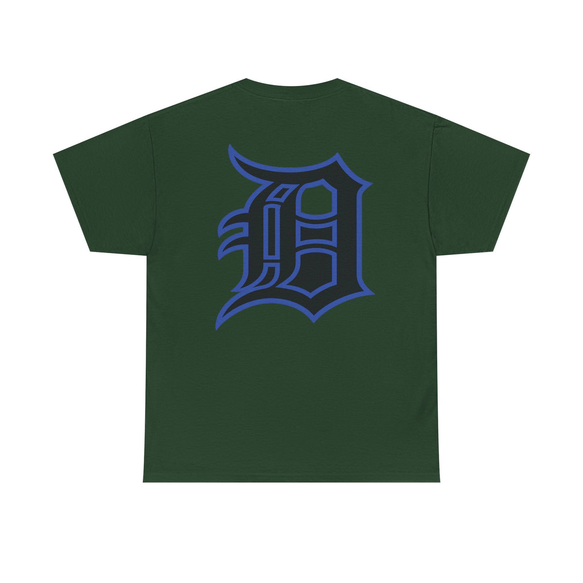 Detroit Basketball Lion Graphic Tee | Motor City D Old English Logo